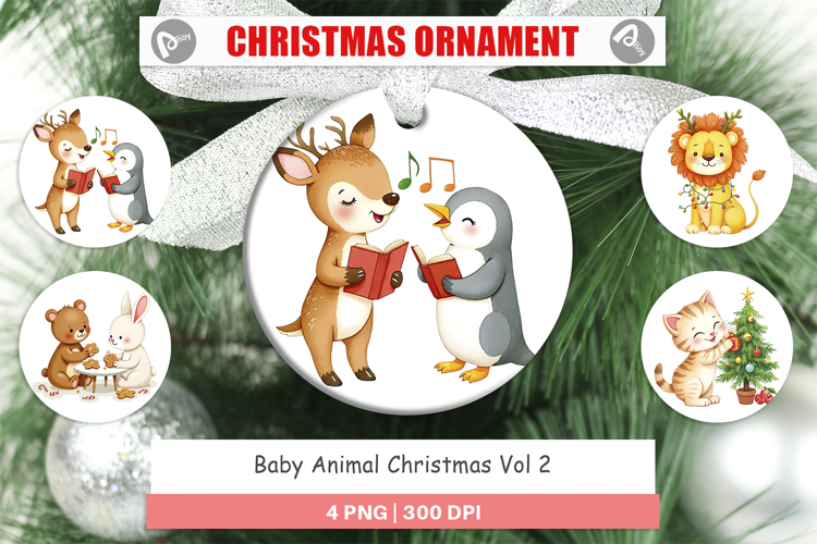 Ornament Baby Christmas Animals