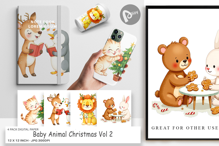Christmas Watercolor Clipart Image 2