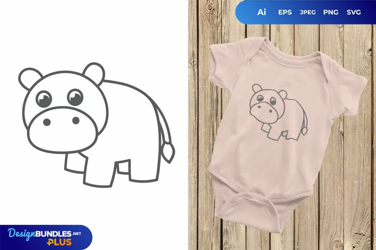 Baby Cow for Kids T-Shirt Design