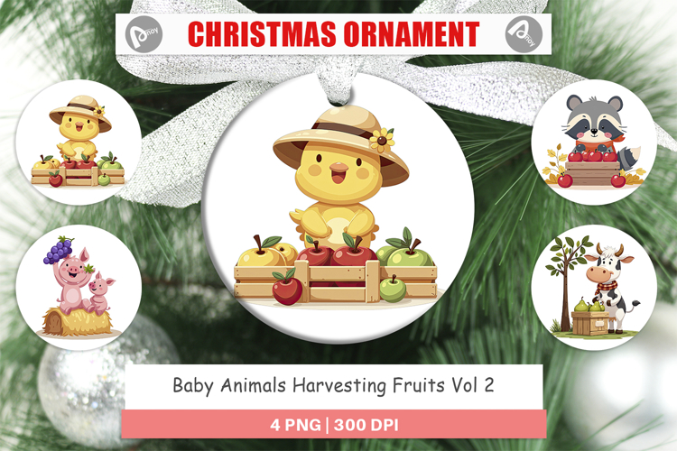 Ornament Fruit Harvest Babies