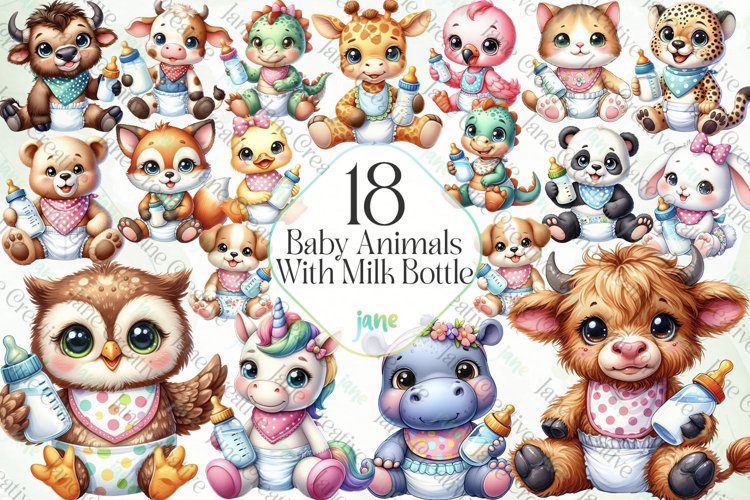 Baby Bottle Clipart Image 4