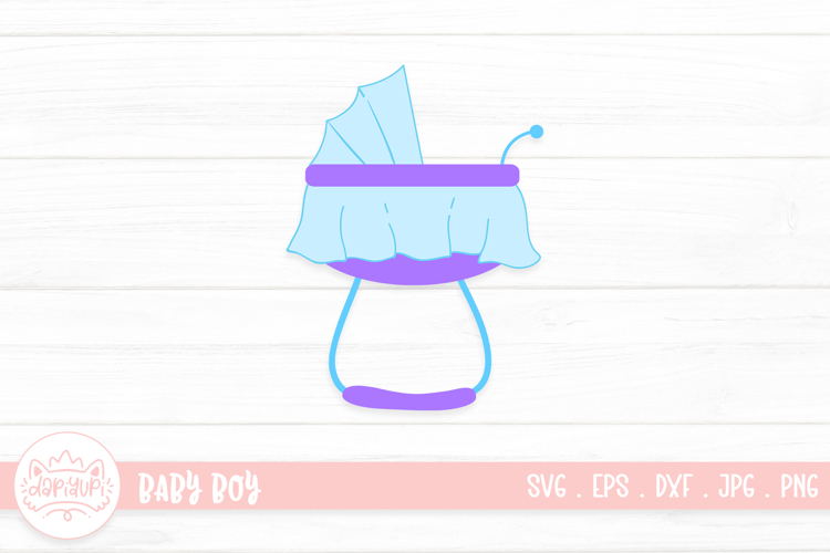 Baby Bassinet Illustration