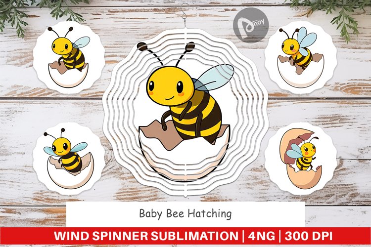 Wind Spinner Hatching Baby Bee