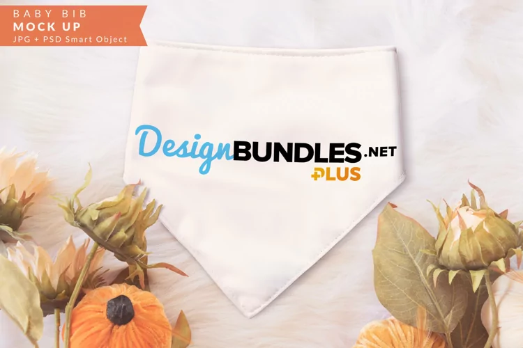 Fall Mock up | Baby Bib