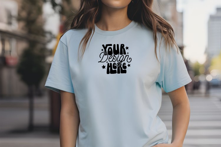 White Tshirt Mockup Image 11