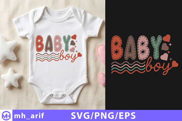 Baby Boy Newborn SVG PNG T Shirt Design