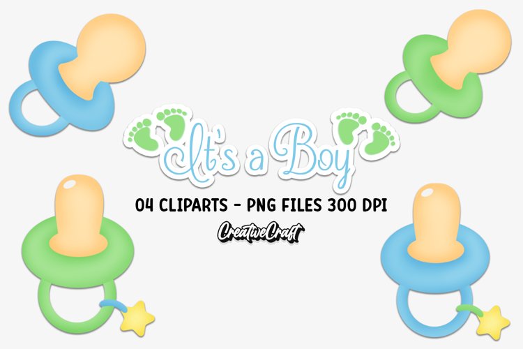 Baby Boy Clip Art, baby shower graphics, baby illustrations