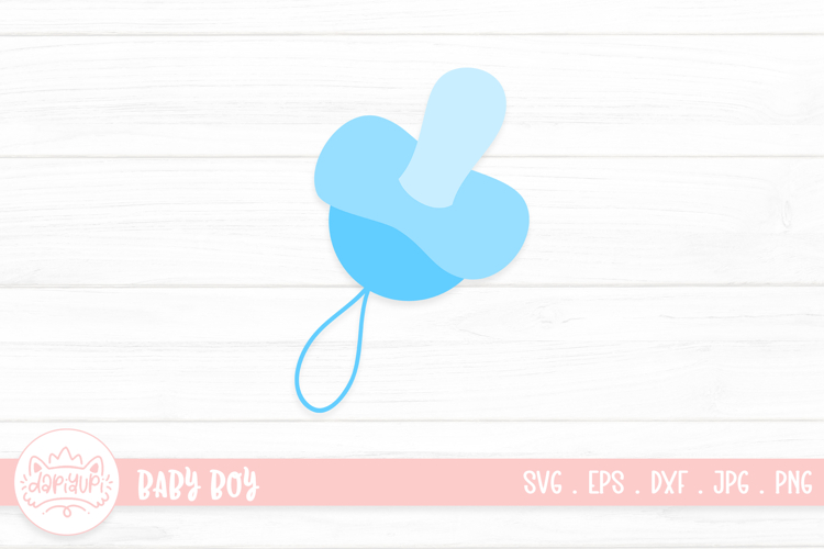 Baby Boy Pacifier Illustration