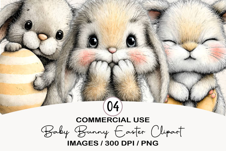 Baby Bunny Easter Clipart