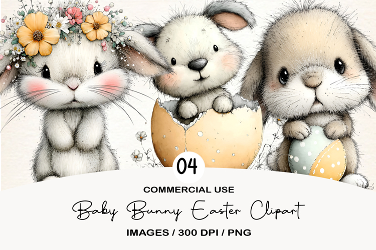 Baby Bunny Easter Clipart (6466734)