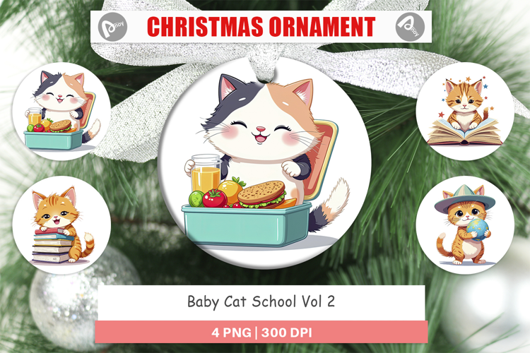 Ornament School Baby Cat