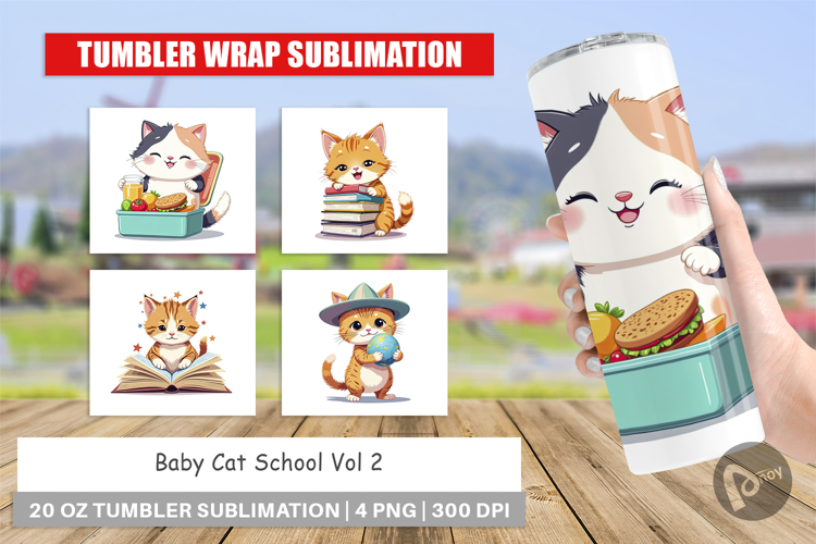 Tumbler School Baby Cat