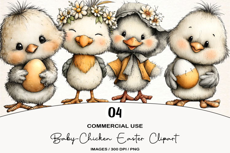 Baby-Chicken Easter Clipart