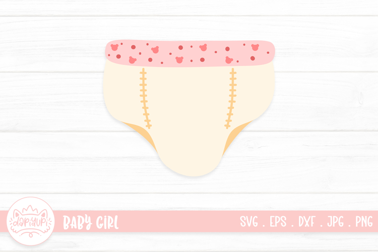 Baby Shower Girl Clipart Design