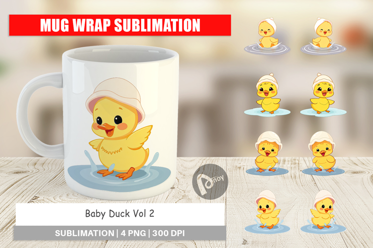 Mug Wrap Baby Duck