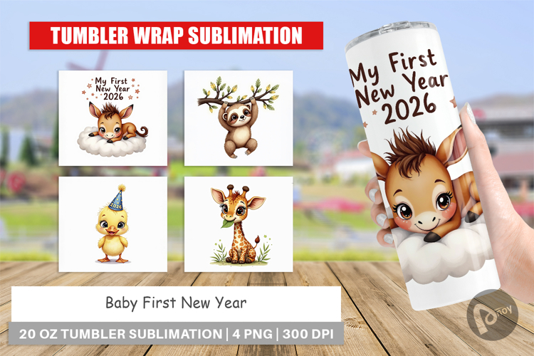 Babys First New Year 2026 Tumbler
