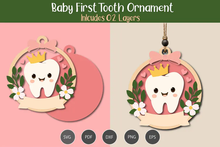Tooth Fairy Baby Milestone Ornament