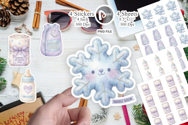 Baby's First Winter Warmth Sticker example image 1