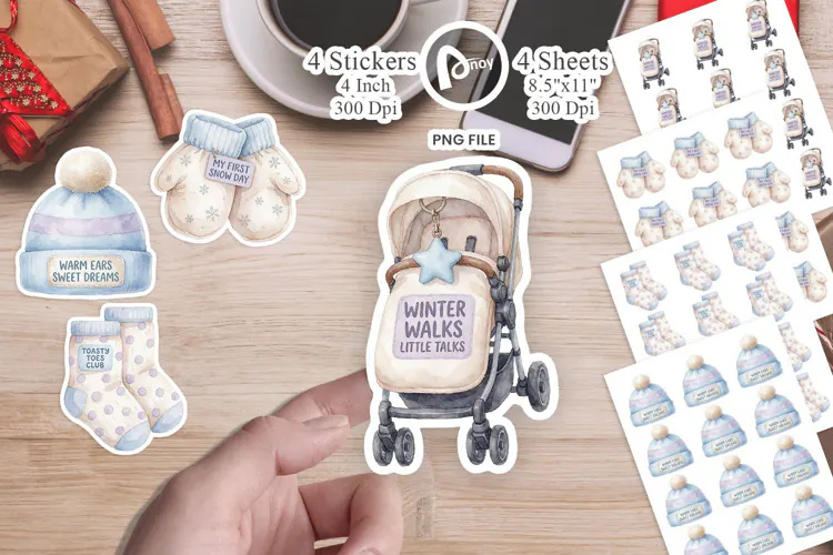 Baby's First Winter Warmth Sticker