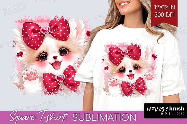 Baby Fox Valentine Square Tshirt Background Cute Valentines