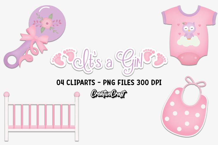 Baby Girl Clipart Image 7
