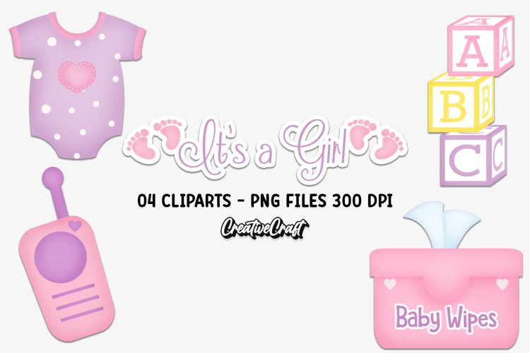 Baby Girl Clipart Image 12