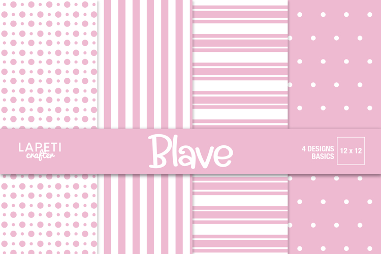 Pink Baby Girl Scrapbook Paper 12x12 | Pastel Backgrounds