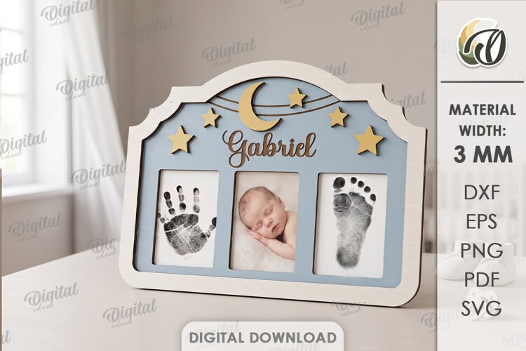 Personalized Baby Handprint and Footprint Frame (6919298)