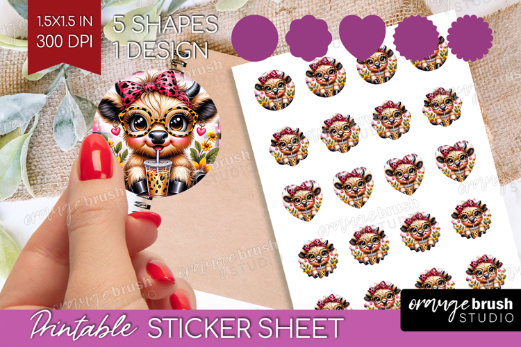 Cow Print Clipart Image 16