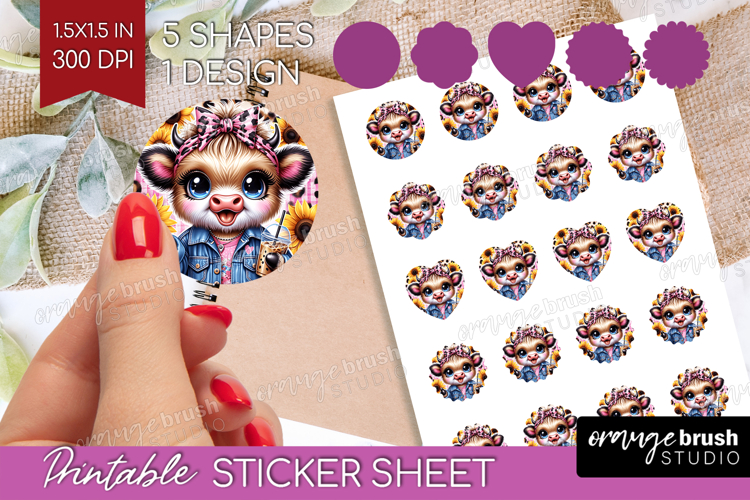 Cow Print Clipart Image 11