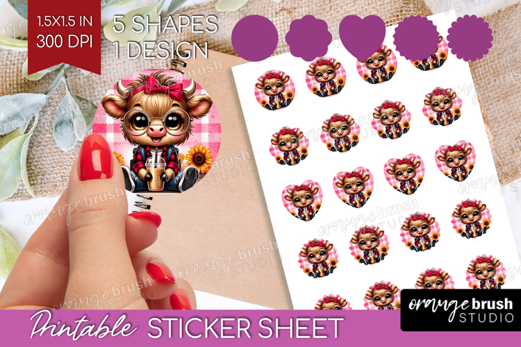 Cow Print Clipart Image 24