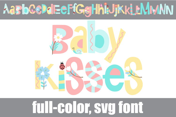 Baby Kisses Color Font