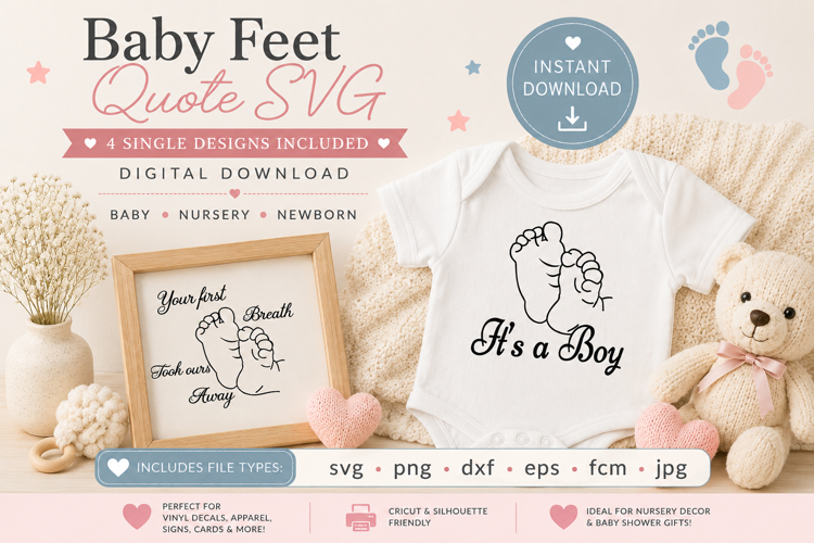Baby Little feet svg, pregnant Quotes svg
