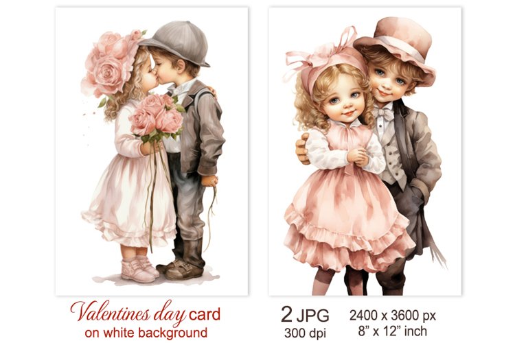 Cute Baby Valentines day card, Love Valentine sublimation