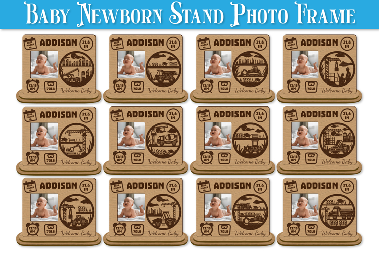 Newborn Baby Photo Frames Lasercut BUNDLES