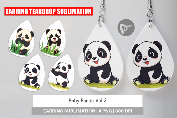Cute Panda Clipart Image 8