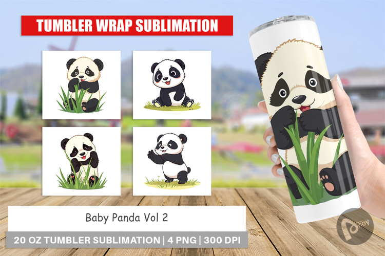 Tumbler Cute Baby Panda