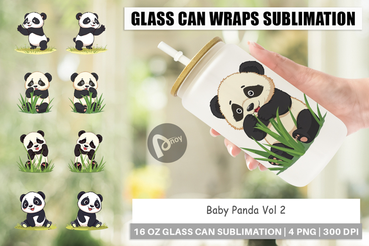 Cute Panda Clipart Image 6