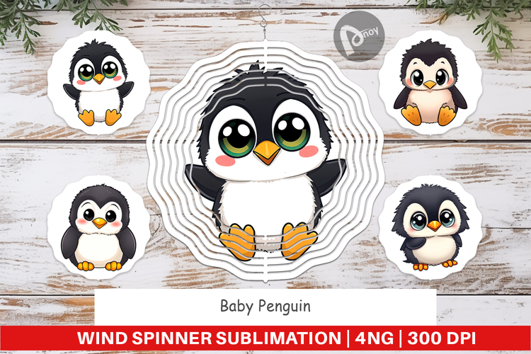 Wind Spinner Baby Penguin