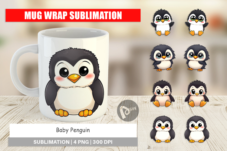 Mug Wrap Baby Penguin