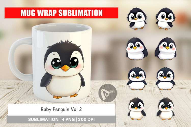 Mug Wrap Baby Penguin