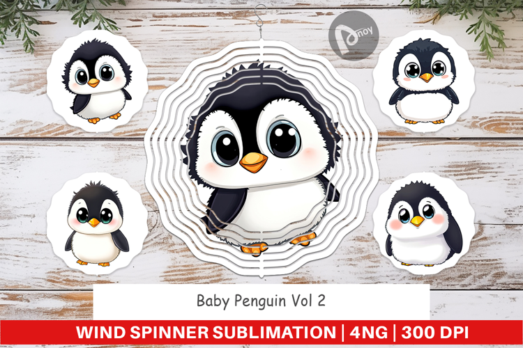 Wind Spinner Baby Penguin