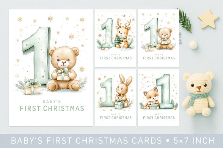 baby first christmas, baby christmas card, first christmas