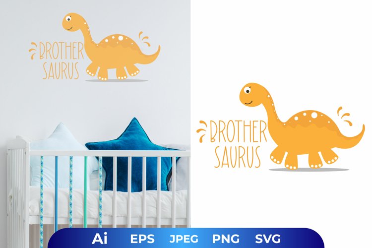 Brothersaurus Text with Baby Brontosaurus example image 1