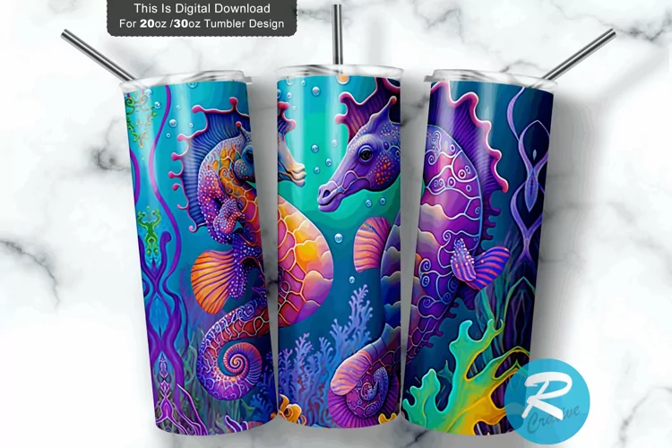 Baby Sea Horse 20oz/30oz Skinny Tumbler