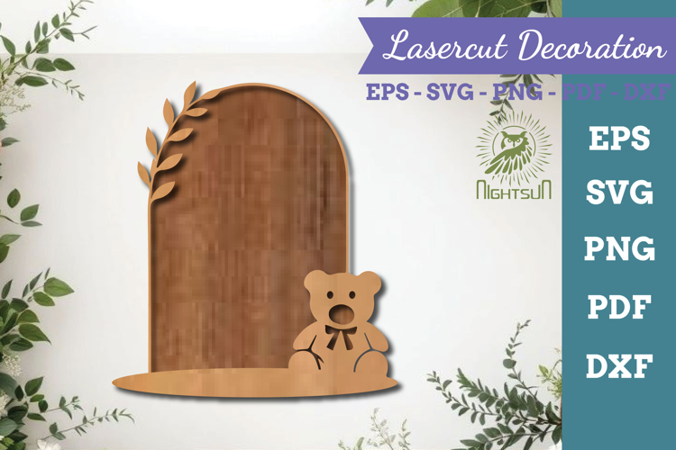 Baby Shower Lasercut Decoration SVG