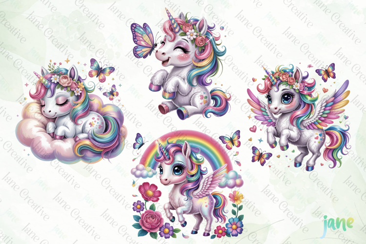Baby Unicorns Clipart