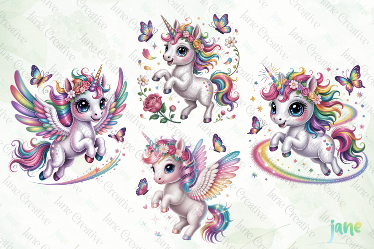 Baby Unicorns Clipart