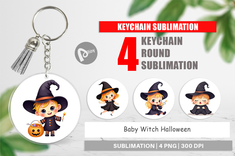 Keychain Baby Witch Halloween