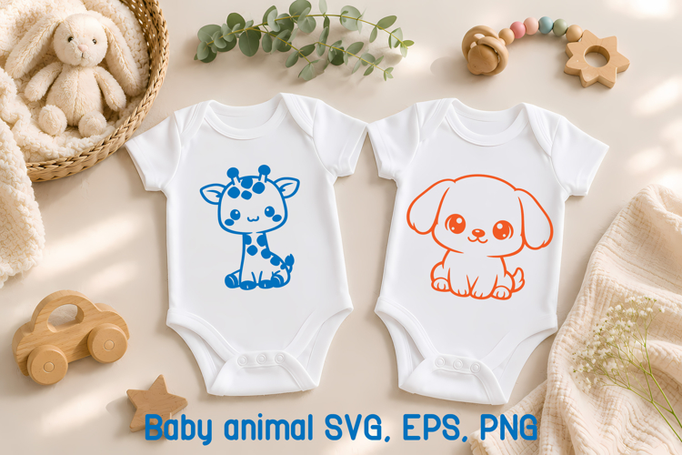 Nursery Baby Animal SVG Design